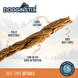 Dogginstix Braided Beef Tripe Dog Treat