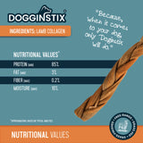 Dogginstix Braided Lamb Collagen Dog Treat