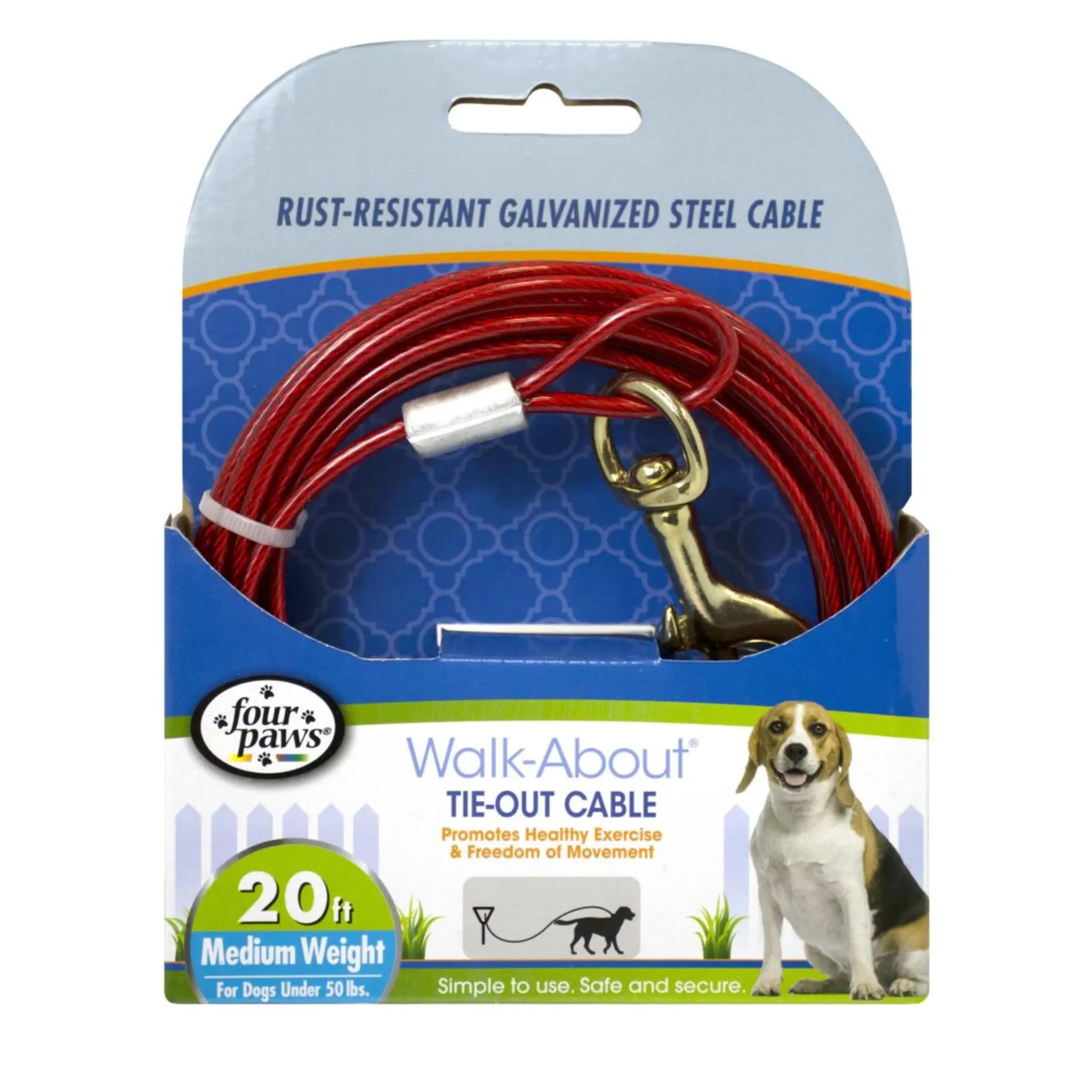 Four Paws Tie Out Cable Medium Weight