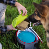 Messy Mutts 3 Stainless Bowls & Lids Large (Blue, Green, & Watermelon)