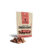 Vital Essentials Freeze-Dried Raw Chicken Hearts Cat Treats 0.8 oz