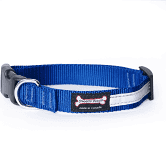 Smoochy Poochy Reflective Collar Ocean 1" x  17" - 28"