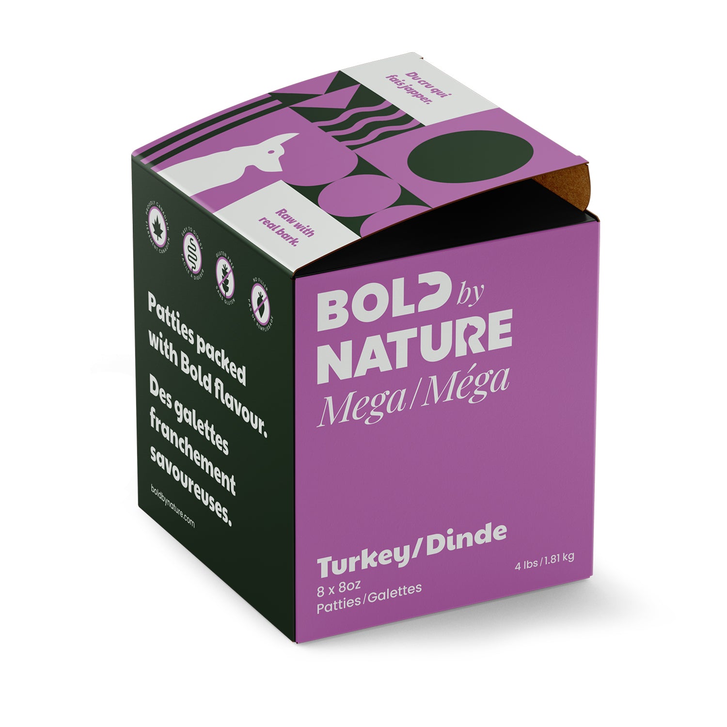 Bold by Nature Mega Turkey Raw Dog Food